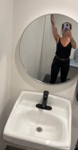 Yes your hot bartender is snapping titty pics in the bathroom on her part 1