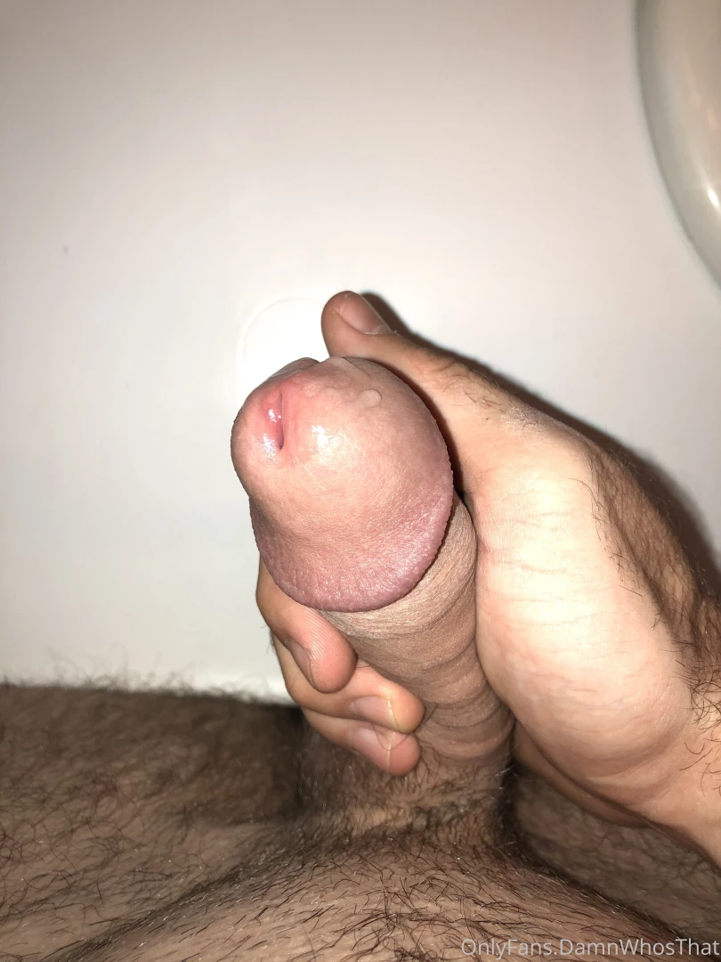 Pre cum dripping out of my cock for you 