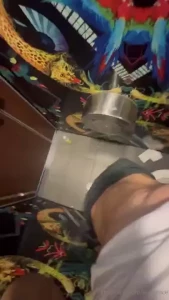 Suck me in the g m toilet they were all looking at me bulge while i