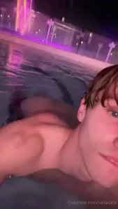 We could secretly fuck in here the hot tub is big enough for more then