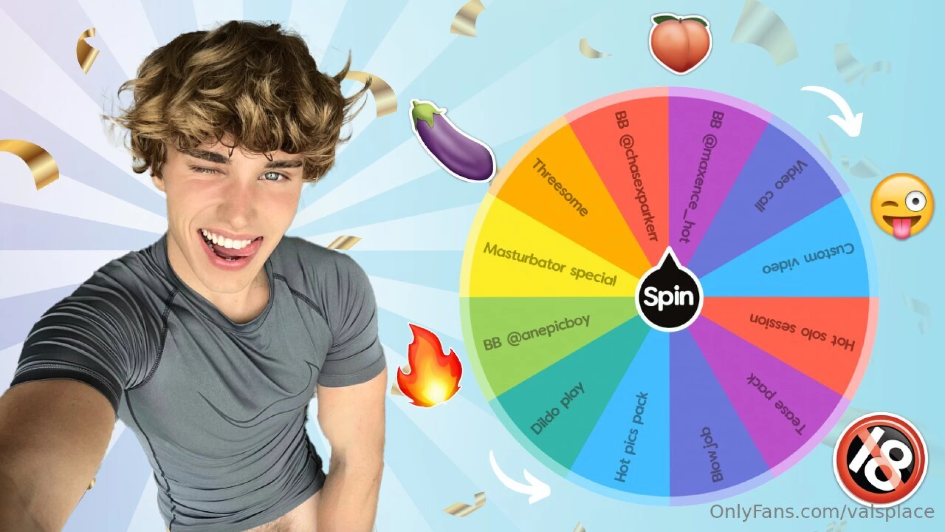 Spin the wheel of pleasure i ve prepared something extra spicy for you 