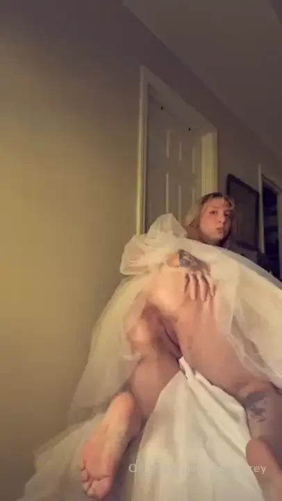 Several fun videos of me enjoying myself in my wedding dress part 1 