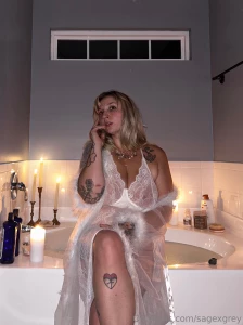 Lacy lingerie shoot before my candle lit bubble bath i couldn t decide part 1