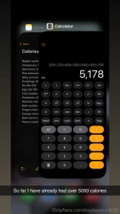 Omg guys i ve already had over 5000 calories holy moly