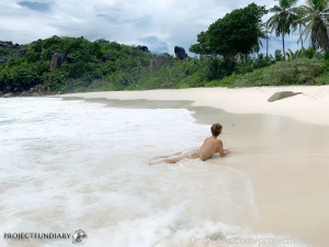 Alone naked on the beach in paradise what more could you want only a