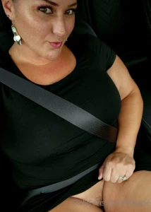 On my way to date-night sheer thin dress no panties and no inhibitions