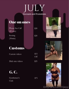 It s july doing a ton of fun promos this month should i do a weekly