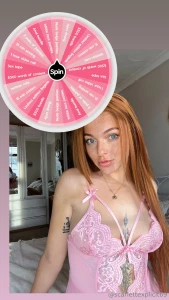 Scarletts panty wheel always wanted to win a pair of panties nows your