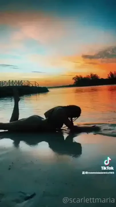 Playing around on the beach 