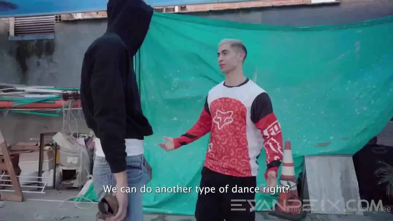 I hooked up with my dancer after the shoot of my music video 