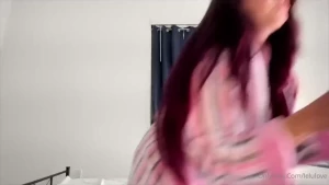 Webcam stretching teasing tits twerking ass shaking booty popping in