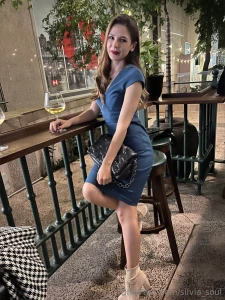 Wore my favorite blue dress today and it looks so beautiful in the