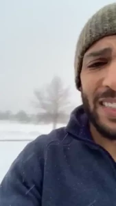 It s way too cold to show you any skin out here