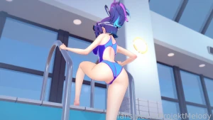 You re not lookin at my ass while i get out of the pool right _ right part 1