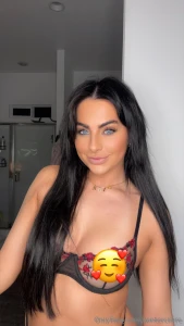 Bending all the way over and giving you a front-row seat to the