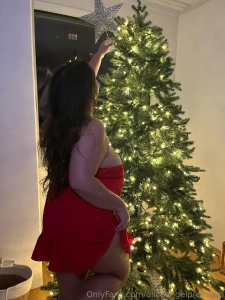 Decorating my christmas tree and watching a corny christmas movie