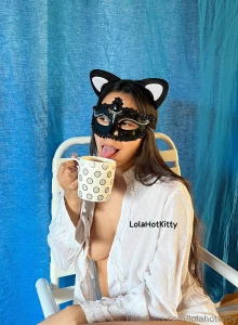 How about a morning coffee with your favorite kitty i can t wait for
