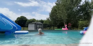 Just swimming all by myself as always