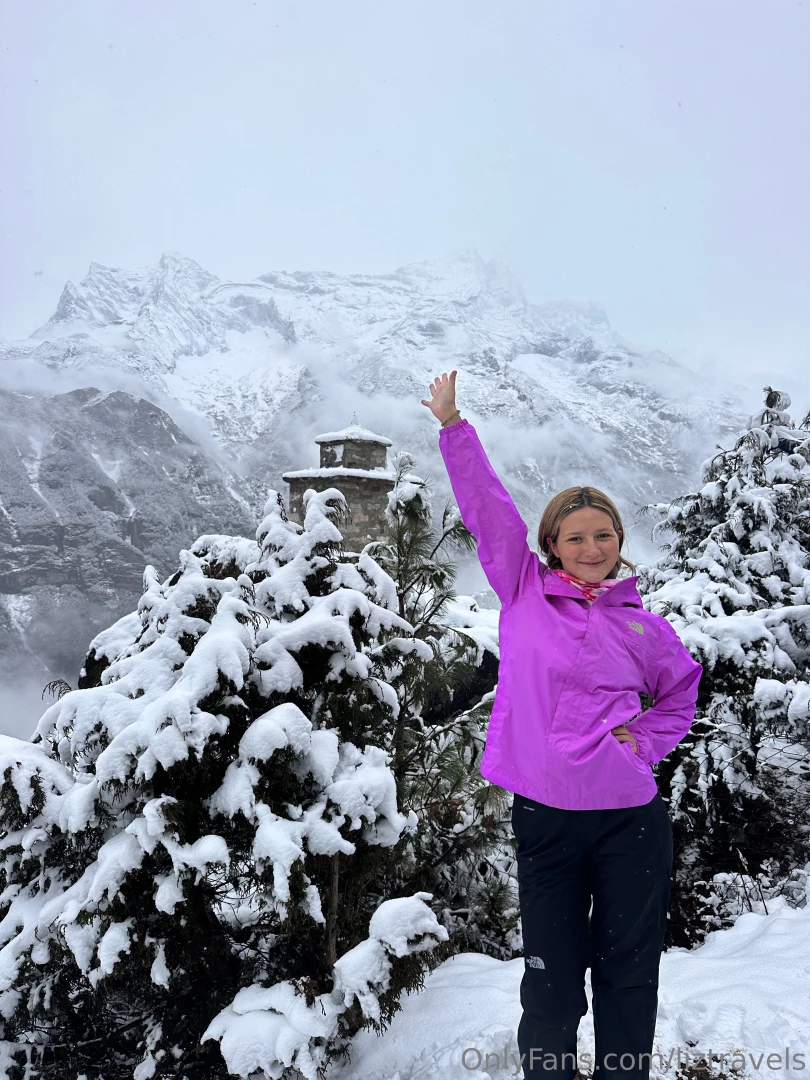 Got hit with a blizzard whilst hiking 