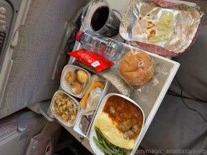 My flight and the food on the plane were delicious