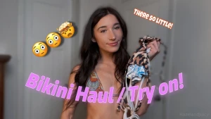 Just posted a hot new bikini try on video on youtube but this is the part 1