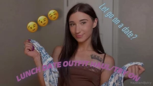 Watch me strip down out of my outfits and then give you a hot pov part 1