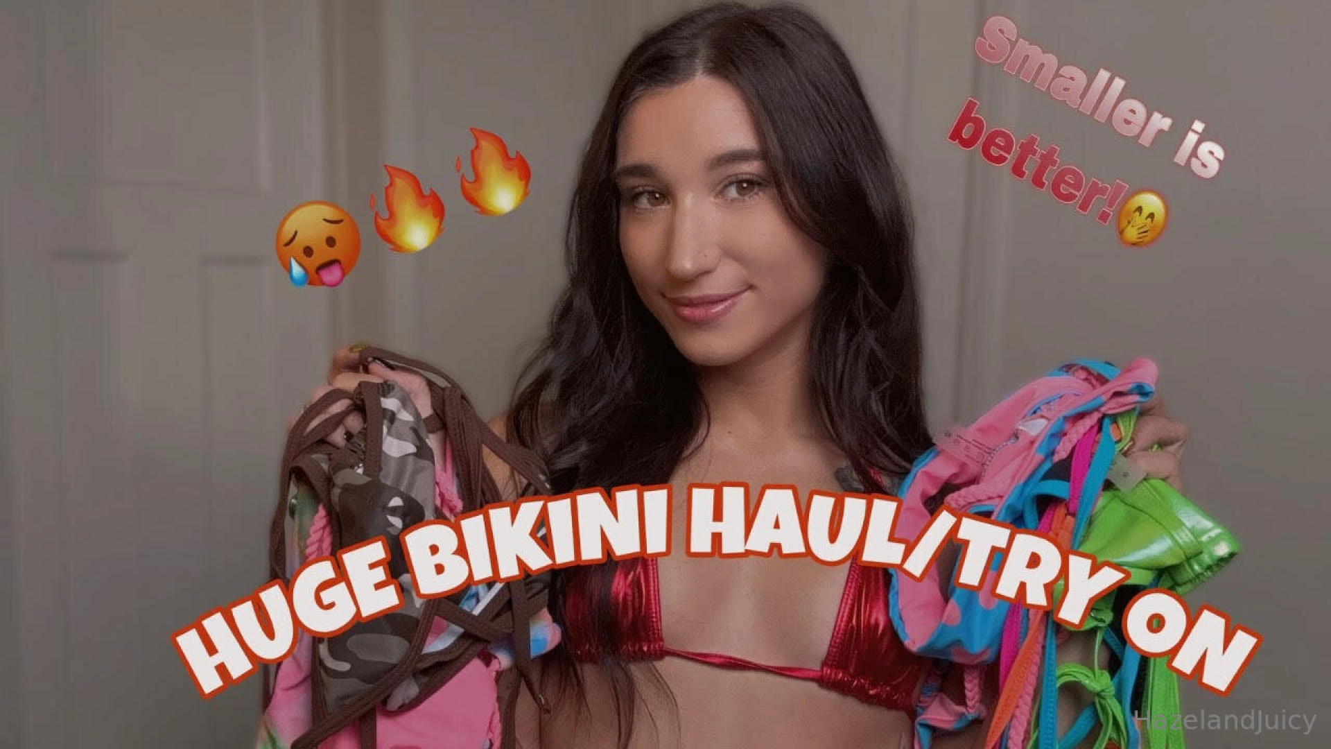 Huge bikini haul just dropped on youtube and you know i had to make a 