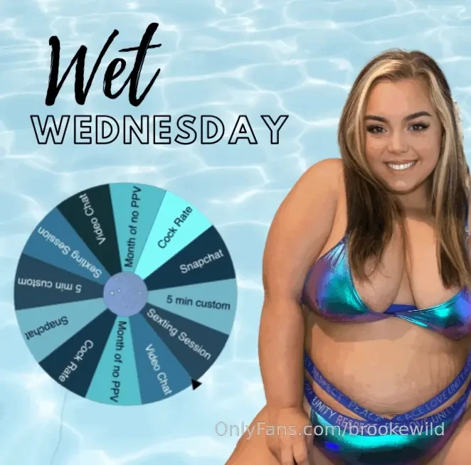 Wet wednesday 1 spin 5 3 spins 12 6 spins 20 