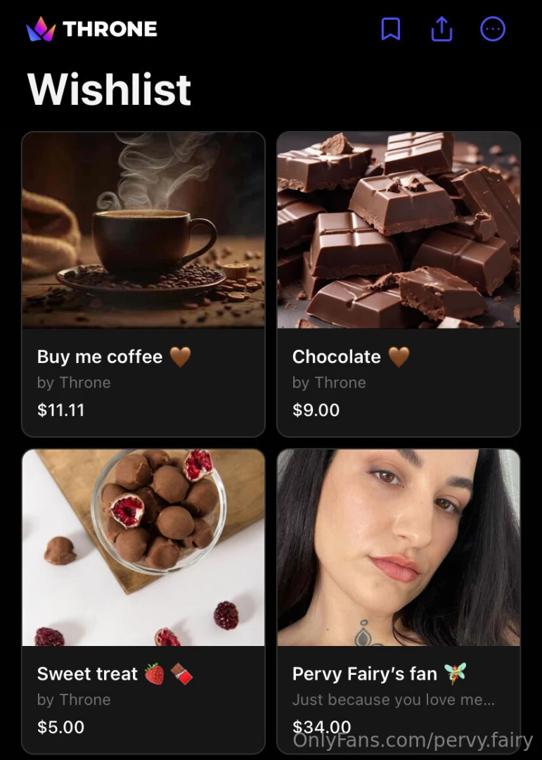 My wishlist is filled with opportunities to put a smile on my face why 