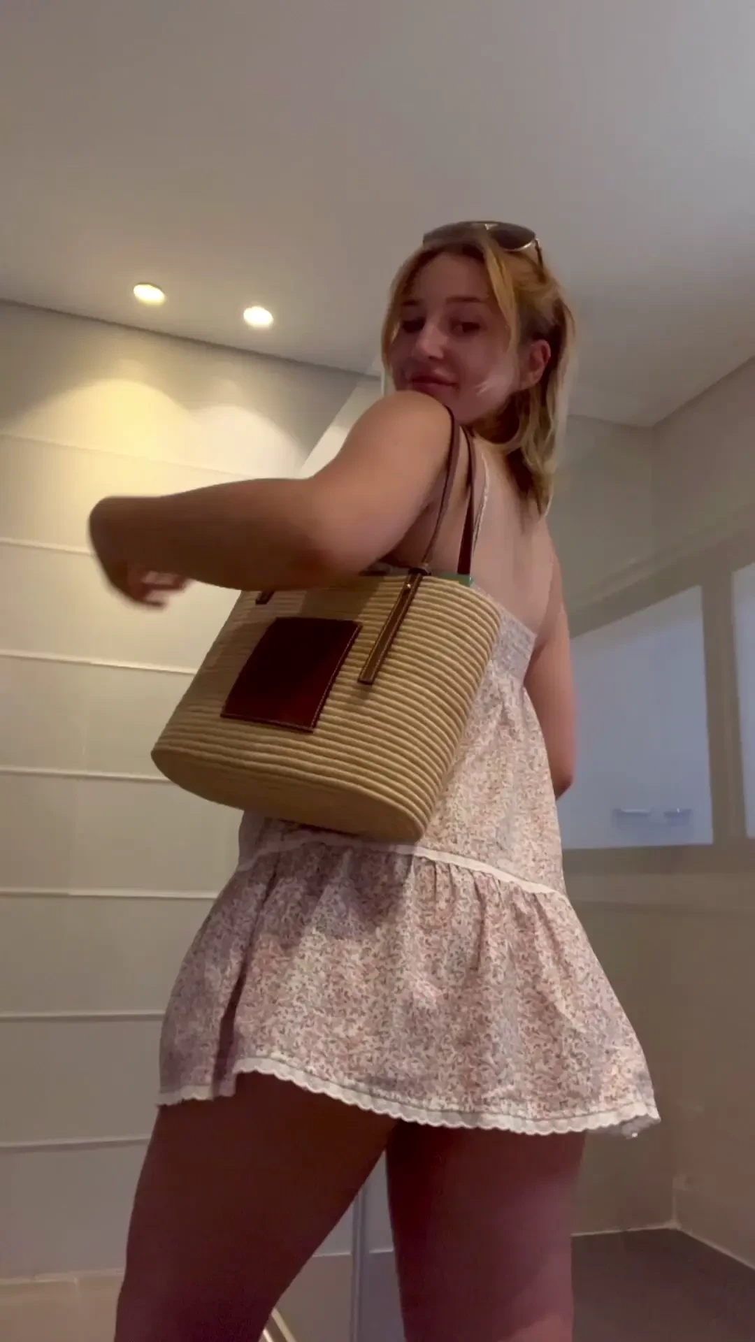 This sundress is barely hiding anything want to help me take it off 