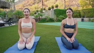 Step outside and join hollyhunt and i as we do some rejuvenating yoga