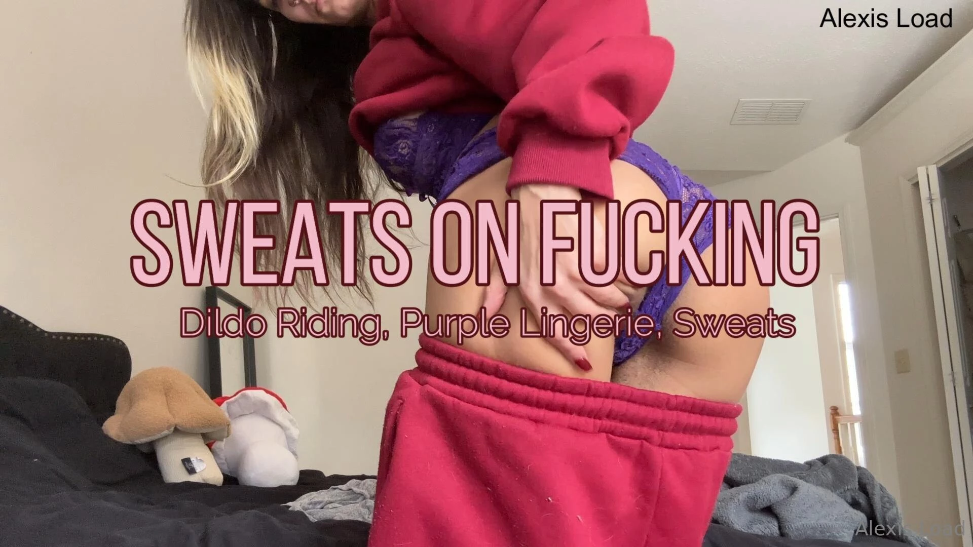 Sweats on dildo riding for warmth milf it s so cold outside i don t 