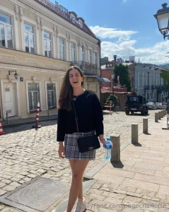 On a sunny day in the streets of the old town where every corner