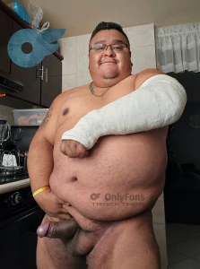 Con un brazo roto pero con el siempre duro