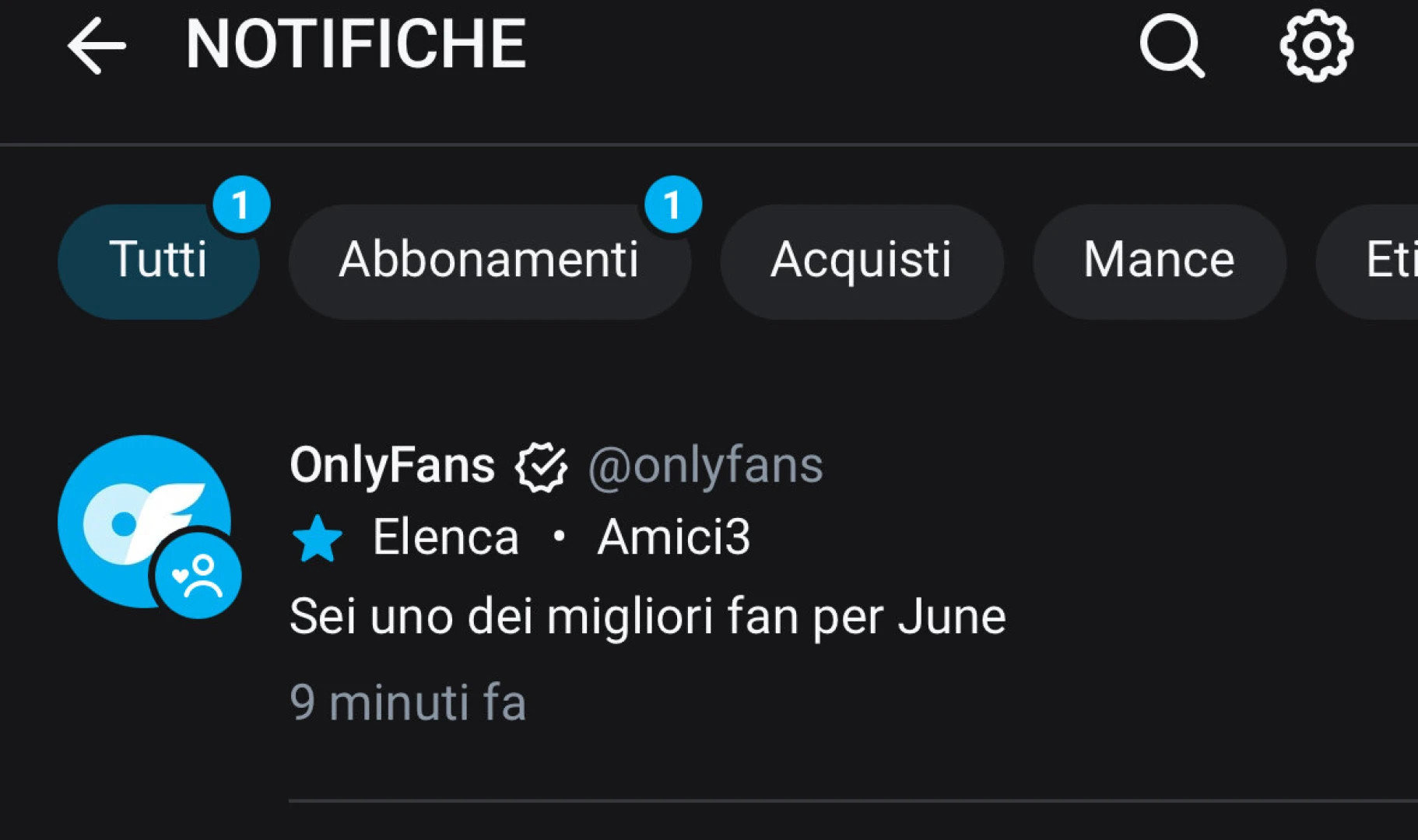 Se onlyfans ti dice che sei una delle top creator del mese qualcosa 
