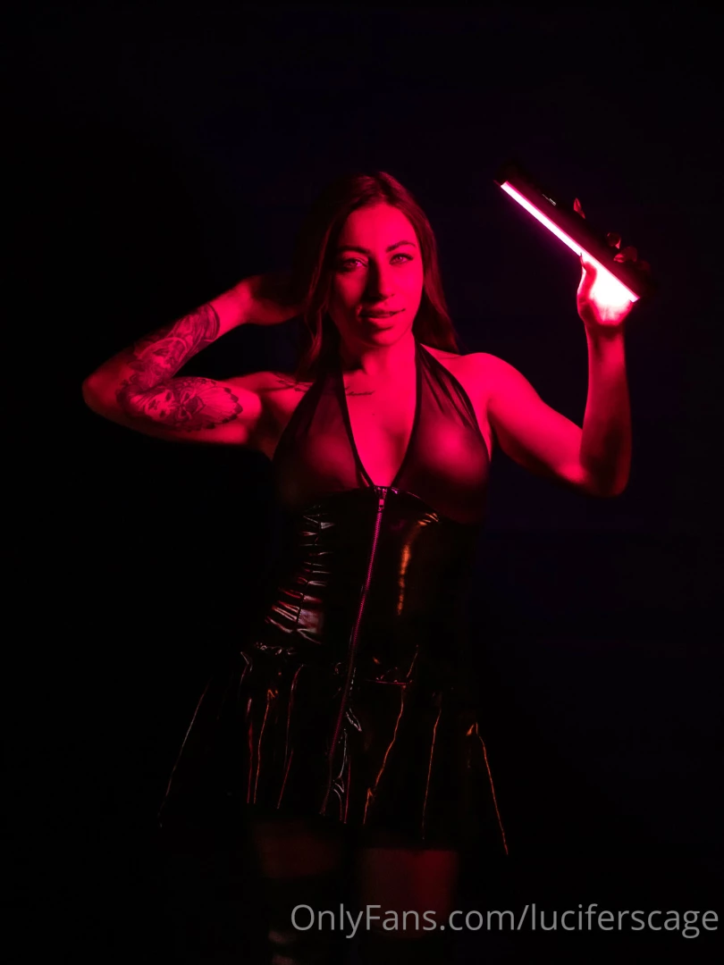 Milla in this latex dress is 