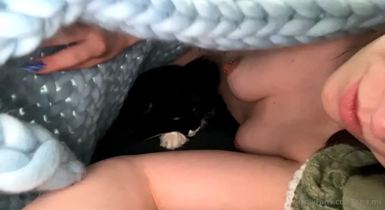 Little hangover with my pussy under the blanket 