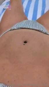 Walk by me at the pool what do you notice my bellybutton jewelery or