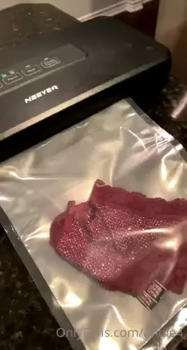 Vacuum sealing those dirty panties for guaranteed freshness get yours 