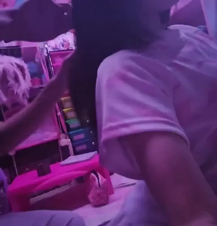 Master brushing my hair again sinxe i just got out of the shower he 