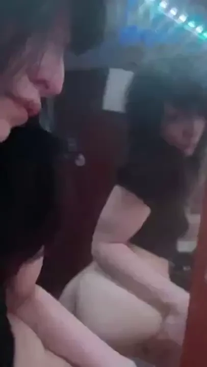 Stuck my toy to my mirror and had fun x3 