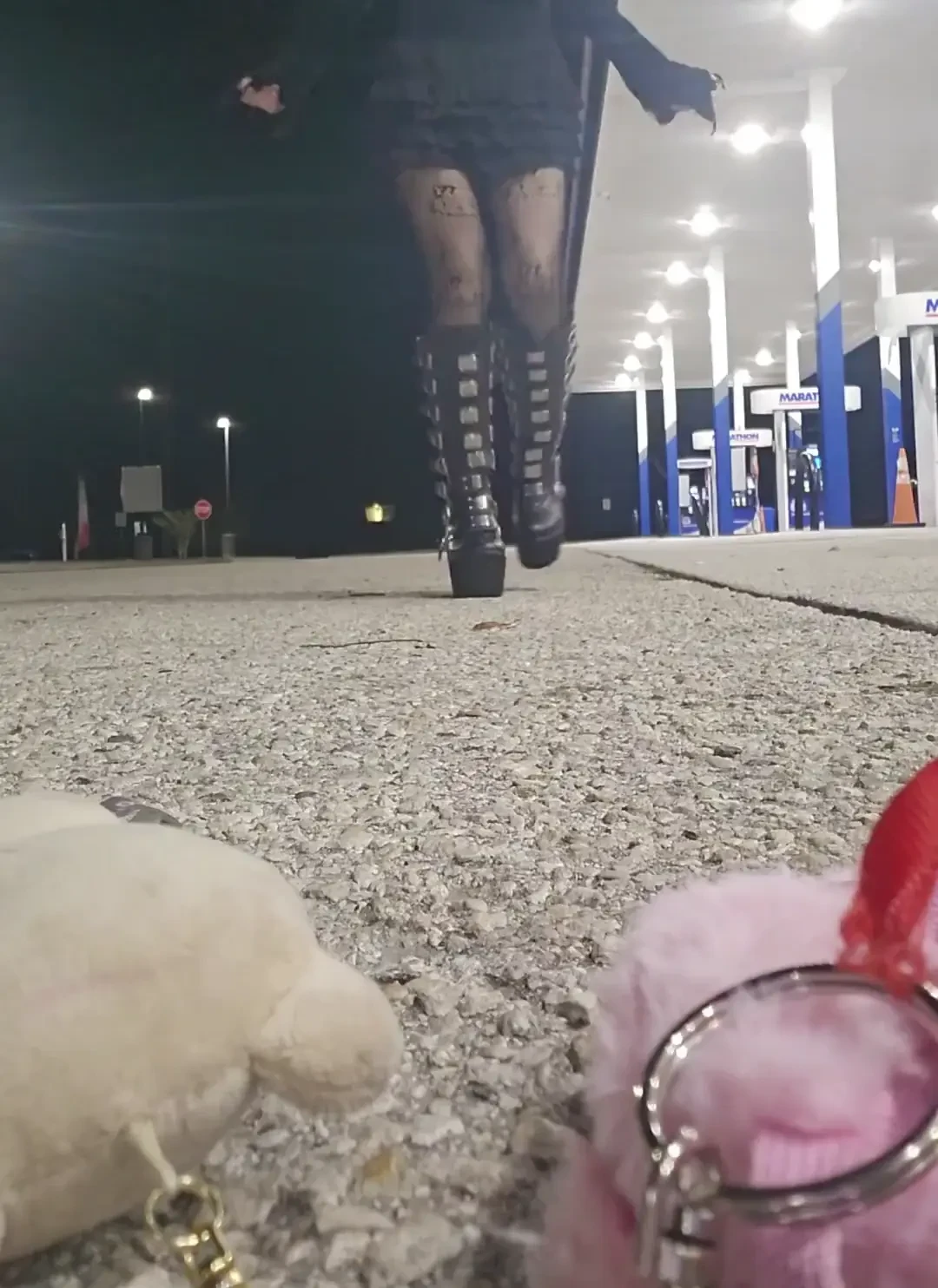 Gas station wh0re xoxoxo goth fishnet part 3 