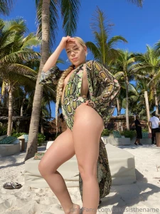 When the swimsuit s as hot as the sun