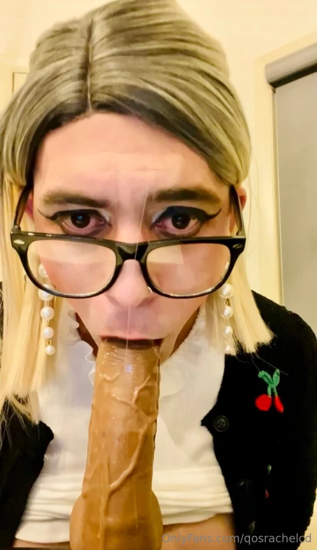 Watch me suck and slobber all over this thick dildo part 3 
