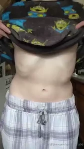 Just casually flashing you my titties in the kitchen