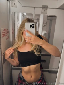 I always get a little naughty in airplane bathrooms this is the