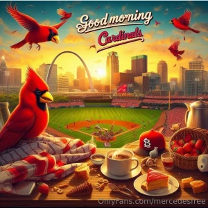 Won we won our first game of the season congratulations cardinals