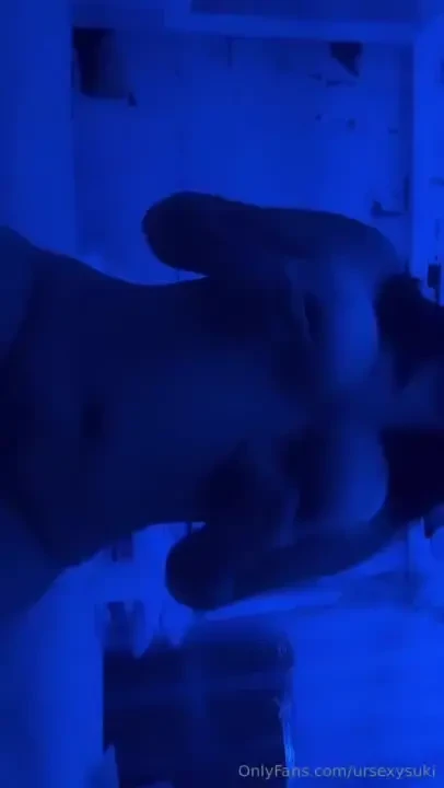 In the blue light 