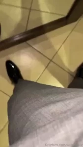 Lick the mirror clean