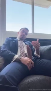 These tight formal clothes feel fucking sexy
